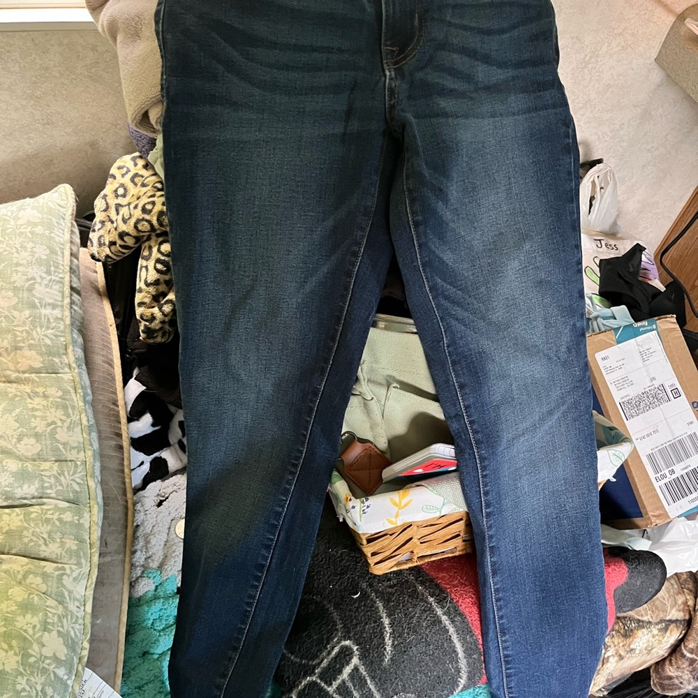 Aeropostale Women's Skinny Jeans - Dark Blue